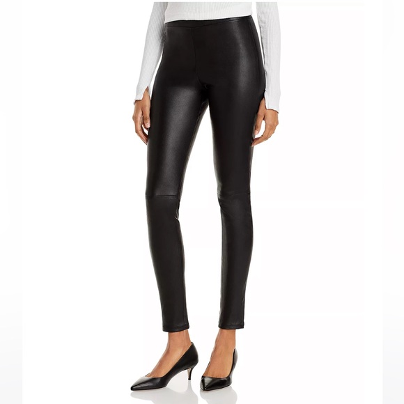 Theory Pants - Theory Abdelle Leather Pants in Black